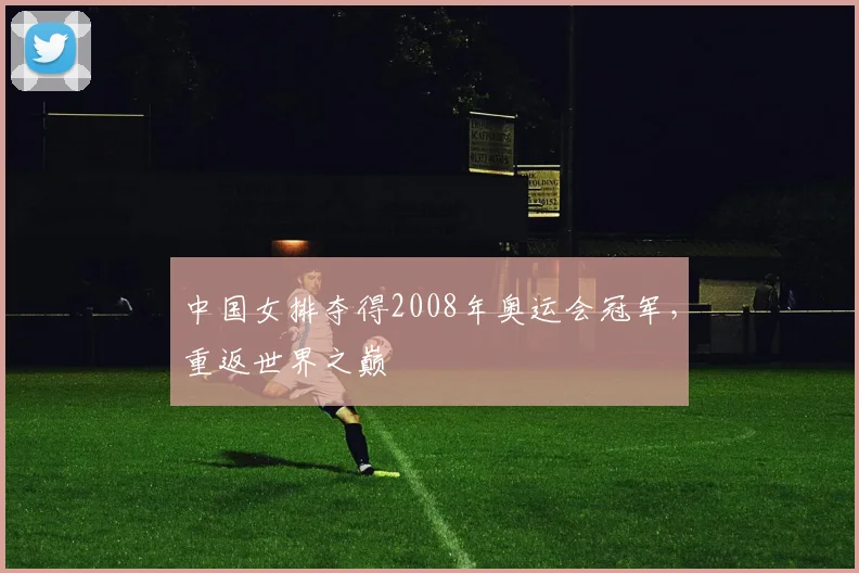 中国女排夺得2008年奥运会冠军，重返世界之巅
