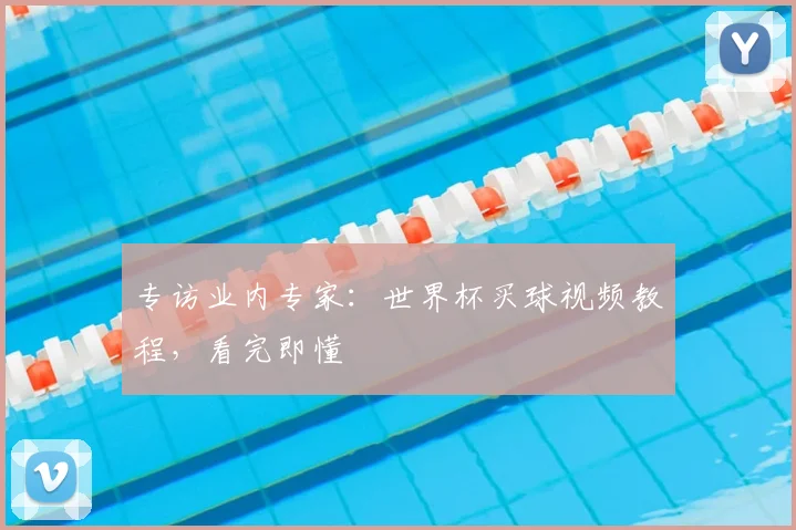 专访业内专家:世界杯买球视频教程,看完即懂